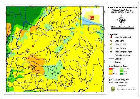 Desa Dlingo sebanyak 1 buah. Pengambilan lokasi sampel tersebut berdasarkan pada peta potensi kerusakan tanah di Kabupaten Bantul. Gambar 4.