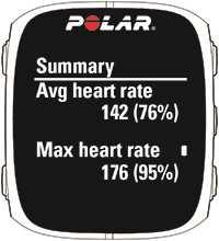 Training benefit ditampilkan jika Anda menggunakan sensor denyut jantung