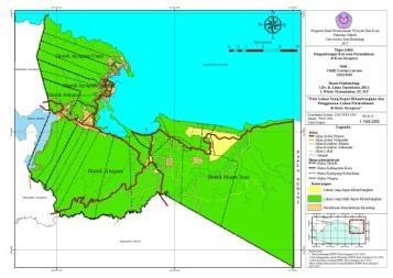 070Ha (66%) lahan yang tidak didominasi pada distrik yaitu kemiringan lereng >40% seluas 1.032 Ha (2%).