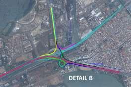 Gambar 4-62 : Rencana Jalur Evakuasi dan BRT Dari hasil simulasi level messo kawasan