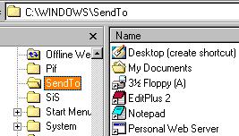 TIPS UNTUK PEMULA Menambah target pada Send To Jika Anda mengklik kanan pada folder atau file, maka akan muncul menu Send To.