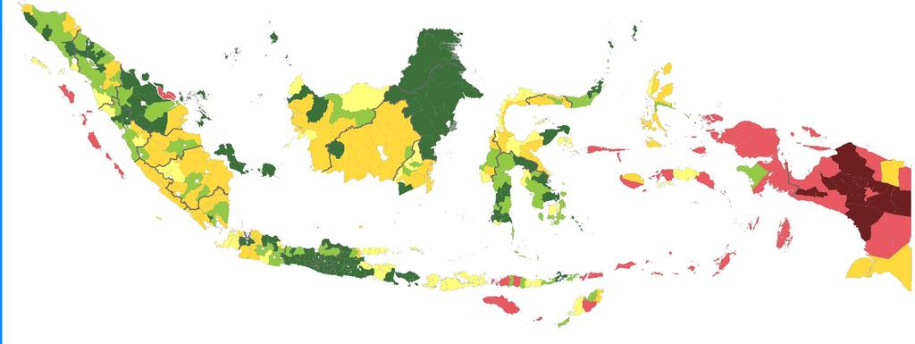 Peta Ketahanan dan Kerentanan Pangan (FSVA) Nasional 2015 Provinsi Prioritas 1 Prioritas 2 Prioritas 1&2 Papua 100% 27% 45% Nusa Tenggara