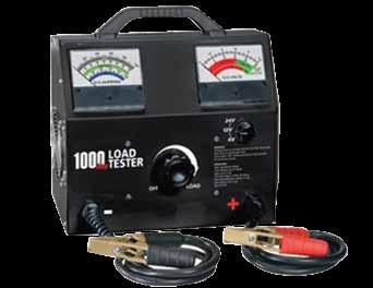 BATTERY LOAD TESTERS 817013 6V/12V/24V 1000A Carbon Pile Load Tester An incredibly durable, quality constructed load tester Capable of performing variable tests on 6, 12 or 24V batteries rated as