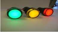 Lampu Indicator / Lampu Tanda (Pilot Lamp) Lampu tanda (pilot Lamp) berfungsi untuk memberi isyarat / tanda terhadap kondisi peralatan dan juga sebagai tanda dari masing masing phasa yang sedang