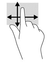 Menggunakan gestur layar sentuh (hanya model tertentu) Cukup dengan menggunakan jari, komputer layar sentuh memudahkan Anda mengontrol item pada layar.