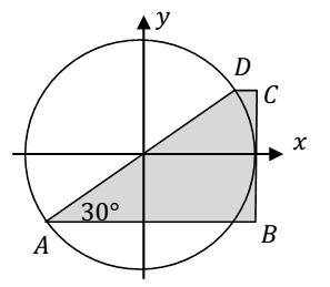 Perhatikan F siku-siku di titik F, sehingga F = F = 4 = 6.