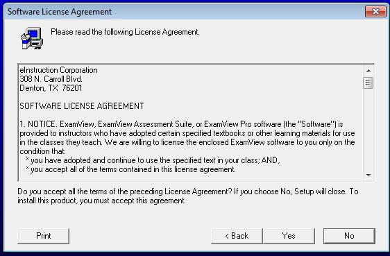 KEGIATAN 1 : Instalasi Program ExamView Assessment Suite v.6.2 Petunjuk instalasi Program ExamView Assessment Suite v.6.2: 1. Buka folder yang berisi file ExamView6.2.exe 2.