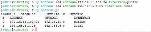 Koneksi Internet (Static) Langkah pertama melakukan konfigurasi IP Address pada Mikrotik.
