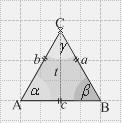 Jika dipunyai segitiga sama kaki seperti tampak pada gambar di atas, maka: i. a = b, ii. α = β, iii.