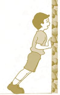 Gerakan mendorong punggung berpasangan Otot punggung bisa dilatih dengan gerakan mendorong punggung.