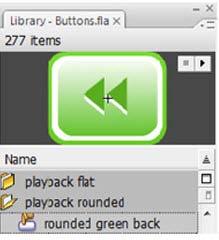 Gambar 2.10 Library 2.3.5 ActionScript Salah satu kelebihan Adobe Flash CS3 dibanding perangkat lunak animasi yang lain yaitu adanya ActionScript.