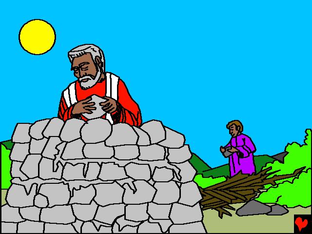 Abraham telah membina banyak mazbah.