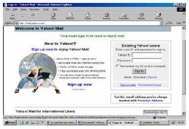 Membuka dan Mengirim Email Setelah anda mendaftar dan memiliki ID di yahoo.com anda dapat membuka dan mengirim E-mail. Membuka Email 1. Klik browser Internet explorer atau yang lain.