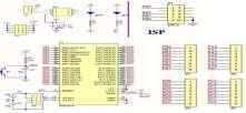Gambar 3.4 Rangkaian sensor garis dan komparator 3.1.3 Rangkaian Microcontroller Pada gamabr 3.5 IC microcontroller yang digunakan adalah IC ATmega16.