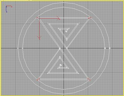 Delapan buah vertex yang dipilih. 2. Saat delapan buah vertex tersebut terpilih, gunakan Fillet tool untuk membuat sudut melengkung. Pada Geometry rollout, klik Fillet, ubah nilai radius menjadi 7.