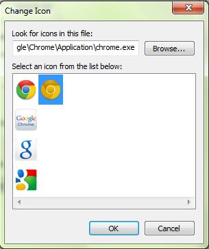 2. Mengganti Icon Chrome Bosan dengan icon Chrome yang itu-itu saja?