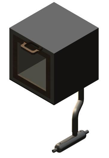 Gambar 1.3 : Heat Transfer Knalpot Motor Ke Hot Box Sumber : Autodesk Inventor 20