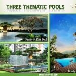 Terdapat 3 thematic pools : 2 Family & Kids Pool dan 1 Adult Pool. 5.