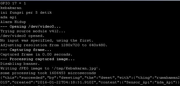 io pengiriman data ke Dweet.io dilakukan untuk menguji waktu pengiriman data dari sensor-sensor pada Raspberry Pi ke Dweet.io serta kesuaian data yang dikirim dengan yang di tampilkan.