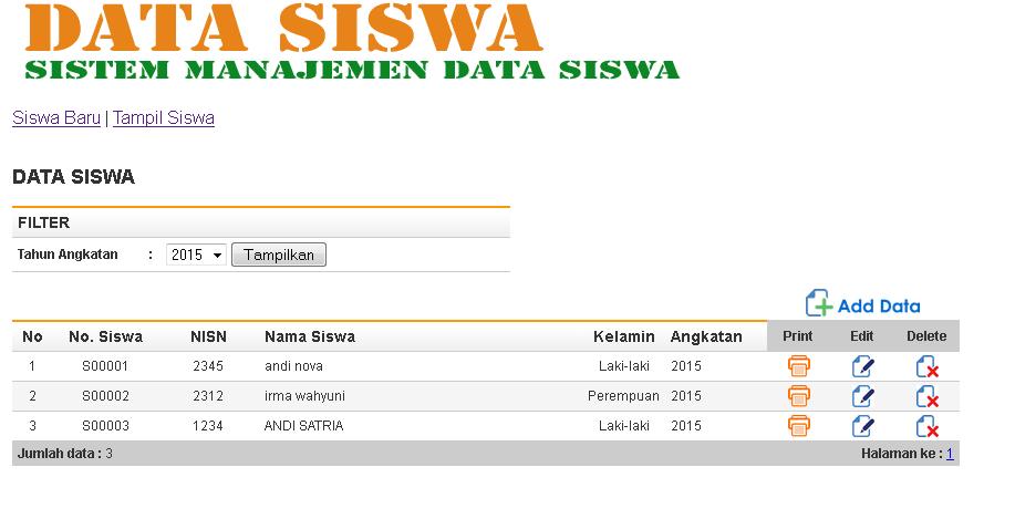 Pada menu pendaftaran, siswa, pengajaran dan admin bisa melakukan pendaftaran bagi siswa yang ingin mendaftar di SMA Muhammadiyah 1 Jakarta seseuai dengan persyaratan yang telah di tentukan. 4.1.6.