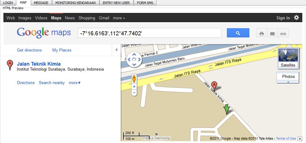 11 Gambar 3.11 Gambar Tabel Monitoring Kendaraan 2) Perancangan Peta Untuk menampilkan peta di sisi server, langkah pertama yang perlu dilakukan adalah mempelajari tentang google map api dan Qt.