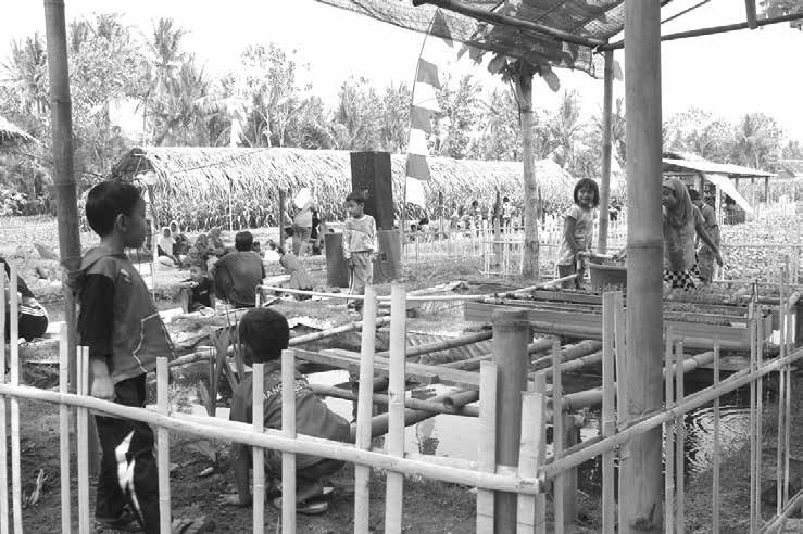 sebagai kolam percontohan aquaponic di Dusun Kergan. Gambar 10.