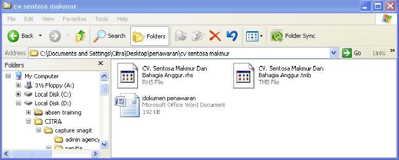 folder di mana file sumber (file dokumen penawaran terenkripsi) disimpan. Lokasi File Hasil Dekripsi 3.9.5.