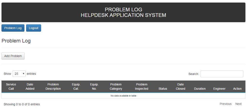 52 3.5.9.4 Perancangan Menu View Problem Log Pada gambar 3.18 berikut ini adalah tampilan dari menu view problem log.