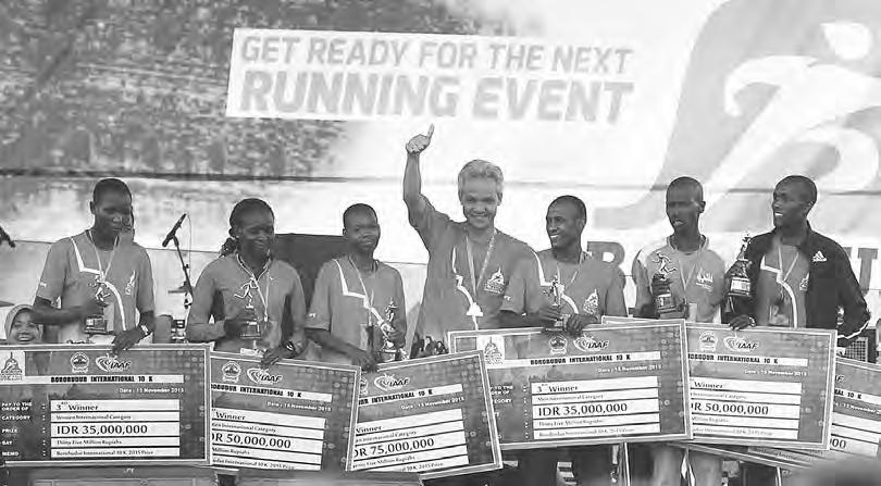Baik putra maupun putri, tiga besar di masing-masing kategori menjadi milik pelari asal Kenya. Untuk 10K, Josphat Kiptanui TC menjadi yang tercepat dengan catatan waktu 29 menit 31,29 detik.