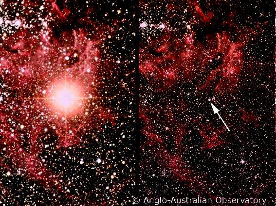 Supernova 1987A Supernova 1987A teramati tahun 1987 di Awan Magelan Besar.