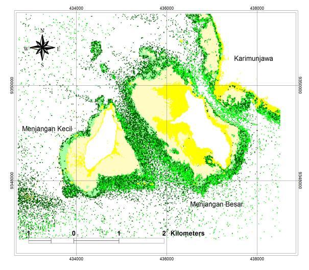 Analisis Saluran Spektral yang Paling Berpengaruh... (Murti & Wicaksono) variansi paling tinggi pada kedua citra Landsat 7 ETM+ dan ASTER VNIR.