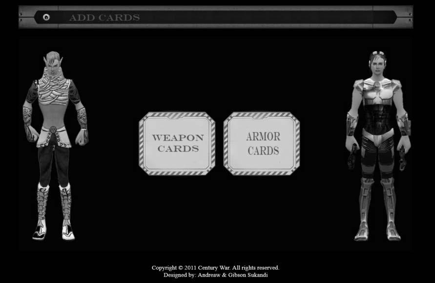 30 Gambar 39 Halaman Menu Add Cards 1. Halaman Armor Add Cards Halaman ini menampilkan form untuk admin dapat memasukkan data armoryang baru.