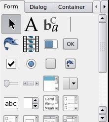 13 - Toolbox, berisi ikon-ikon komponen visual dan nonvisual yang dapat kita gunakan untuk merancang
