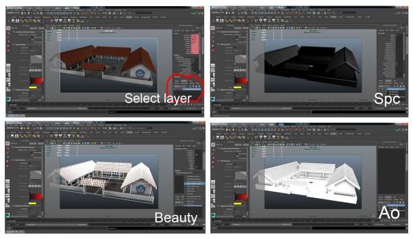 Rendering yaitu proses membuat animasi file 3D menjadi gambar frame by frame. Proyek film animasi Petualangan Kakon ini menggunakan render viewport 2.