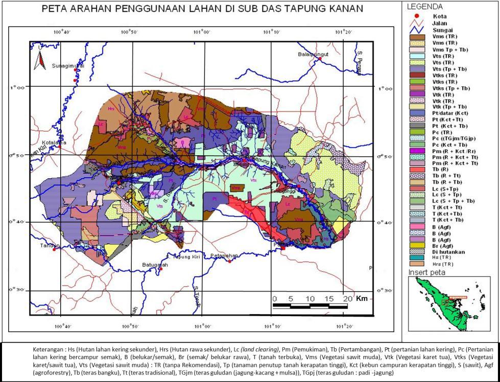 dengan keadaan tanahyaitu mewakili erodibilitas dan geomorfologi lahan. Nilai TSL lahan Sub DAS Tapung Kanan disajikan pada Tabel 3.