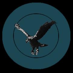-57- HH. Logo Brigade Elang PDL.II 1. Bentuk bulat dengan gambar elang, 2. warna elang hitam, sayap sebelah kanan warna abu-abu tua. 3. Ukuran, garis tengah luar 7 cm dan garis tengah dalam 6 cm. 4.