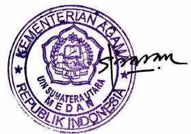 11 Peraturan Menteri Agama RI Nomor 10 tahun 2016 tentang Statuta UIN Sumatera Utara Medan; 12 Keputusan Menteri Keuangan RI Nomor: 190/PMK.