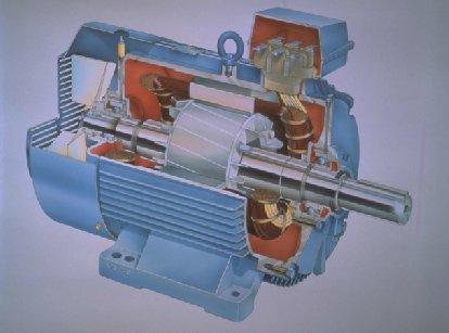 Gambar 2.9. Motor AC Sinkron (sumber : http://luqman96.files.wordpress.com/2009/07/motor-ac-sinkron.