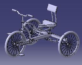 sepeda pada umumnya begitupula bentuk saddle, seperti terlihat pada Gambar 4.