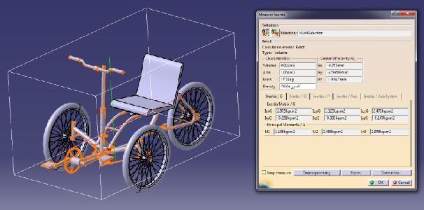 Gambar 4.54 Simulasi berat rangka sepeda konsep 4 4.6.3.
