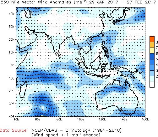 terjadi aliran massa udara yang bergerak dari BBU ke BBS melewati wilayah Indonesia dengan membawa massa udara basah dari Asia. Gambar 11.