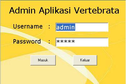 ajar, maka akan ditampilkan layar login yang meminta username dan password dari user.