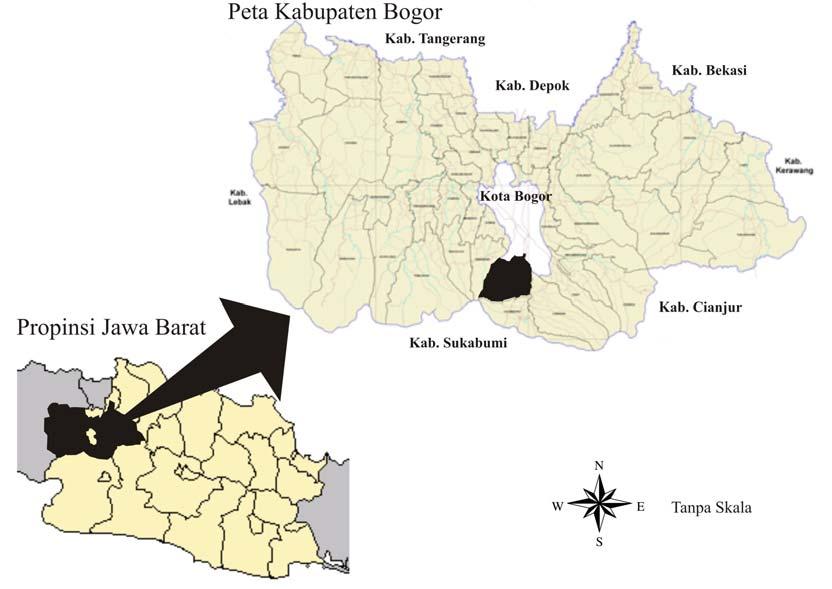 METODOLOGI Lokasi dan Waktu Penelitian Penelitian mengenai perencanaan lanskap agrowisata berkelanjutan ini dilakukan di Desa Sukaharja dan Desa Tajurhalang, Kecamatan Cijeruk, Kabupaten Bogor,
