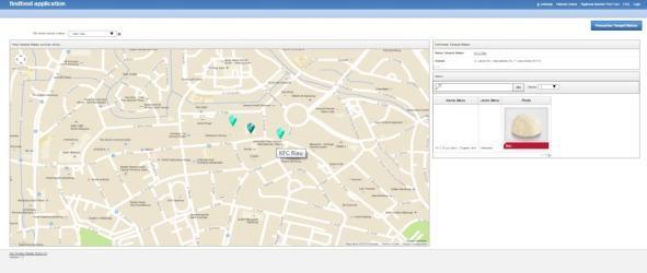 User dapat memilih lokasi tempat makan berdasarkan daftar lokasi yang telah disediakan aplikasi. Selain itu, pada proses ini juga member dapat melihat lokasi tempat makan miliknya. 8. Kelola Menu.