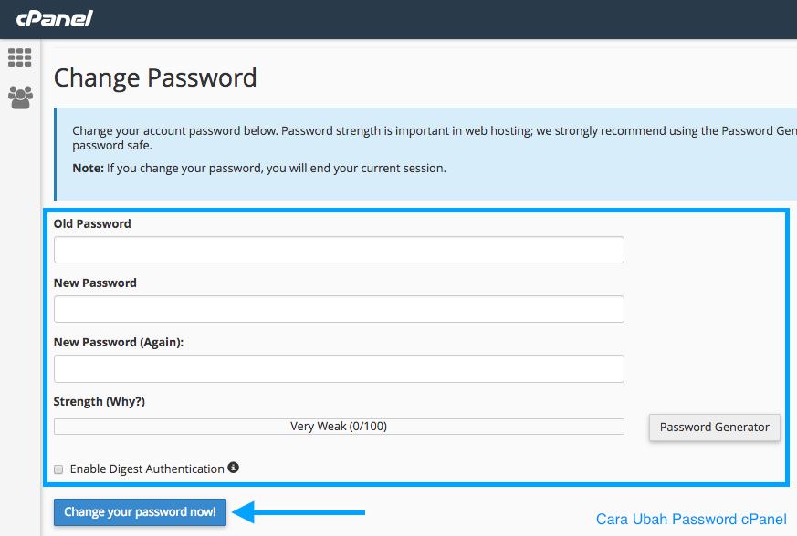 Pada bagian PREFERENCES, klik pada tombol Password & Security. 2.