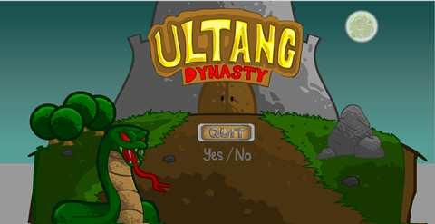 Pada menu credit akan ditampilkan sebuah kotak yang berisi kredit-kredit pengembang game Ultang Dynasty Pemain dapat kembali ke halaman sebelumnya dengan mengklik arah panah kiri. 11.