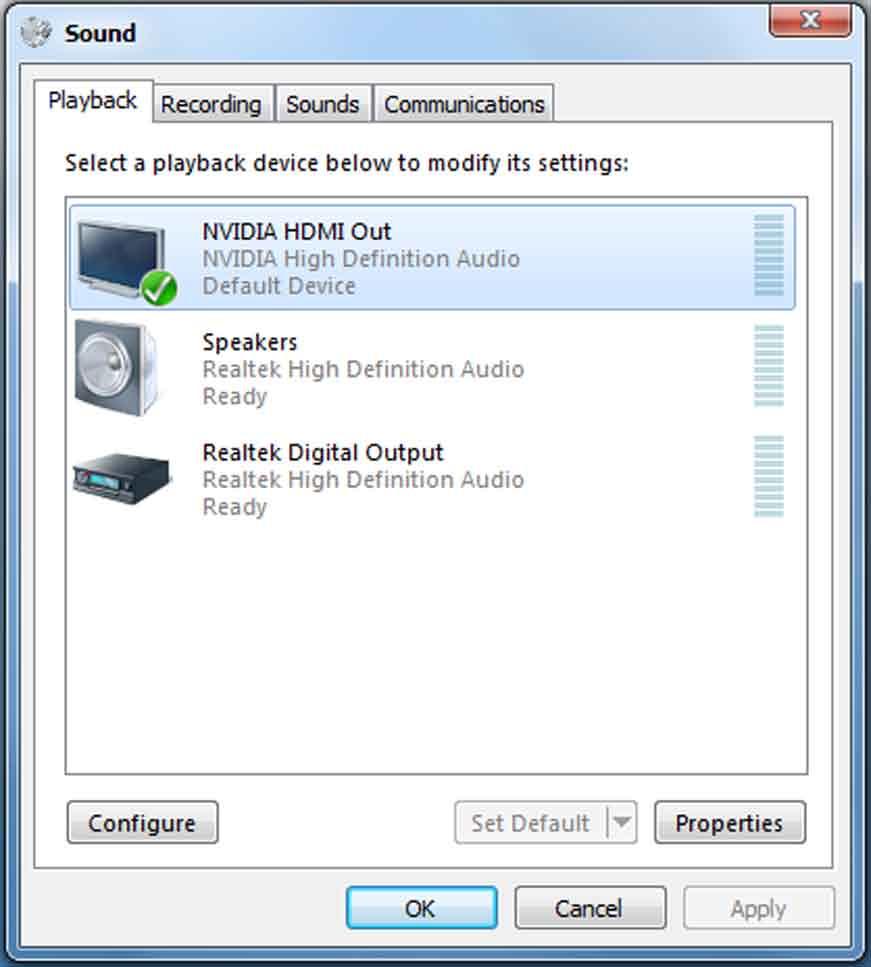 Klik Configure (Konfigurasikan), lalu jendela Konfigurasi Speaker muncul di layar. 5.