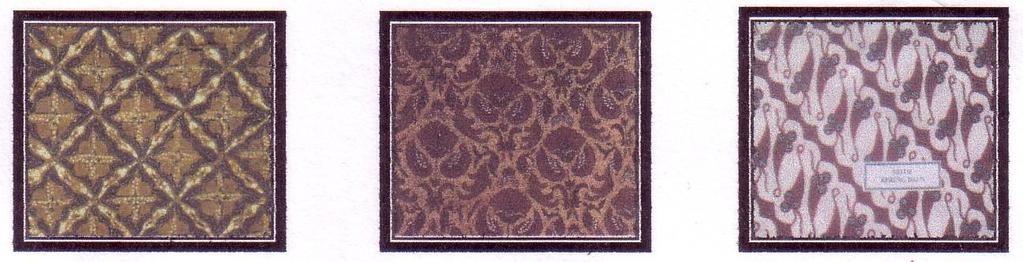 b. Motif semen, yaitu corak gambar pada batik dengan mengambil unsur tumbuh-tumbuhan, alam dan bintang. c. Motif lereng, yaitu corak gambar pada batik di dalam garis miring.