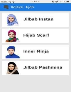hijab secara online. Berikut desain tampilan halaman login pada aplikasi toko hijab untuk Gambar 3 Tampilan Halaman Daftar Hijab 4.