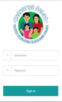 Aplikasi ini digunakan untuk melakukan input data dan menyajikan dashboard status pendataan dan Indeks Keluarga Sehat.